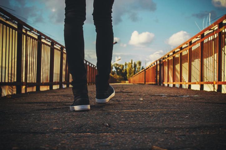 Picture of walking feet